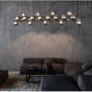 Lustra Dallas 25xG9 metal/sticla crom/fumuriu Maytoni