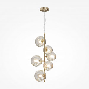 Lustra Dallas 6xG9 metal/sticla auriu/transparent Maytoni