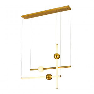 Lustra Halling LED 0 3207 lumeni metal/sticla cupru Italux
