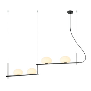 Lustra Kernio 4xG9 metal negru Italux