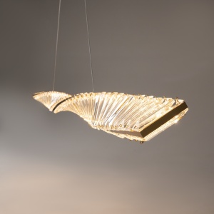 Lustra Krone LED 36W 3000K metal/cristal auriu/transparent Maytoni P097PL-L36BS3K