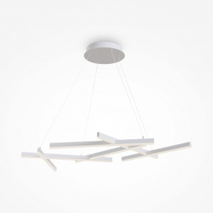 Lustra Line LED metal alb Maytoni
