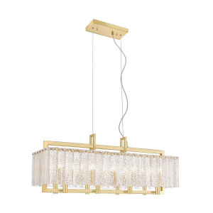 Lustra Palace 8xG9 metal/sticla auriu/transparent Zuma Line