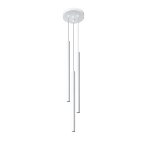 Lustra Pastelo 3P 3xG9 metal alb tubular