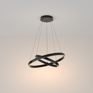 Lustra Rim LED metal negru Maytoni MOD058PL-L55B3K