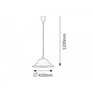 Pendul Alabastro 1xE27 acril/sticla alabastru Rabalux