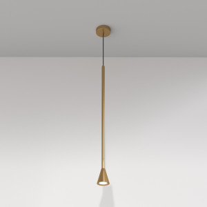 Pendul Arrow 1xGU10 metal auriu