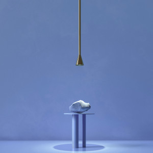 Pendul Arrow 1xGU10 metal auriu