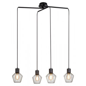 Pendul Belano 4xE27 metal negru Rabalux
