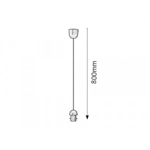 Pendul Fix 1xE27 acril bronz Rabalux