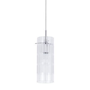 Pendul Max 1xE27 metal/sticla crom Italux
