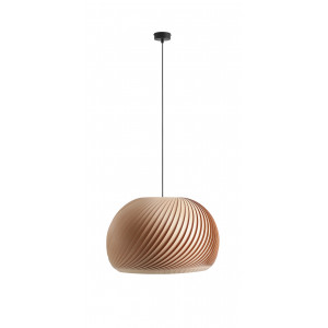Pendul Nature A 1xE27 metal/lemn negru/natur Aldex