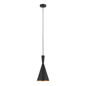 Pendul Pedro 2xE27 metal negru/alama Italux