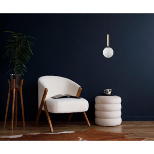 Pendul Ravena 1xE27 metal/sticla alama/opal Italux