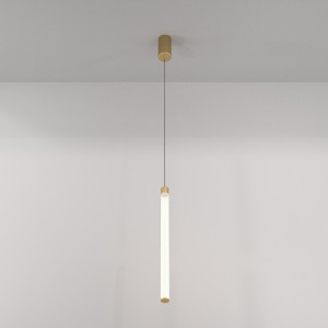 Pendul Ray LED metal auriu/alb P022PL-L20G3K