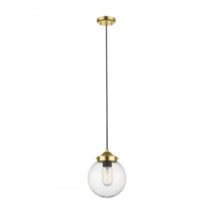 Pendul Riano 1xE27 metal/sticla auriu/transparent Zuma Line