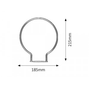 Pendul Rolly pull acril alb Rabalux