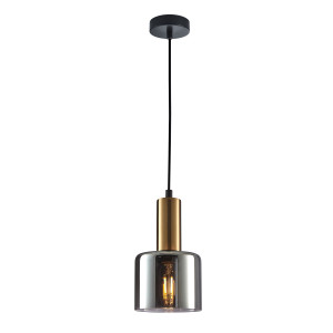 Pendul Santia 1xE27 metal/sticla cupru Italux