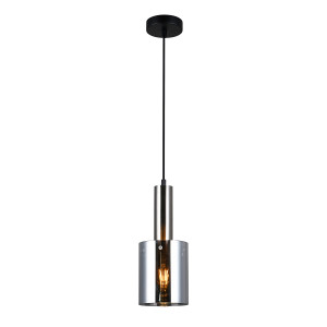 Pendul Sardo 1xE27 metal/sticla nichel satinat Italux