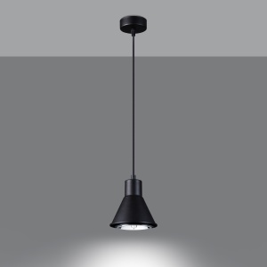 Pendul Taleja 1xES111 metal negru conic - Img 3