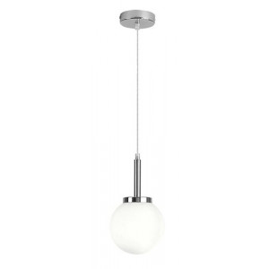 Pendul Togo 1xE14 metal/sticla crom/alb Rabalux