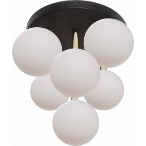 Plafoniera Ali 7xG9 metal/sticla negru/auriu Zuma Line
