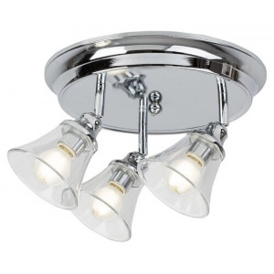Plafoniera Antoine 3xE14 metal/sticla crom Rabalux