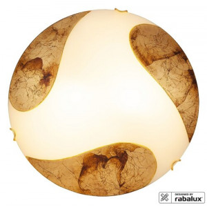 Plafoniera Art gold 2xE27 acril alb/auriu Rabalux