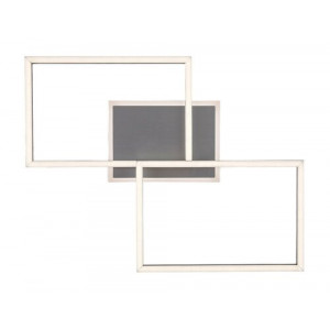 Plafoniera Athelstan LED 40W metal/acril argintiu/alb Rabalux