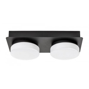 Plafoniera Attichus LED 11W metal/acril negru/alb Rabalux