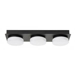 Plafoniera Attichus LED 18W metal/acril negru/alb Rabalux