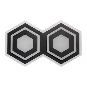 Plafoniera Bitsi LED 44W metal/acril negru/alb Rabalux