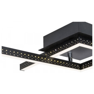 Plafoniera Casimir LED 23W metal/acril negru/alb Rabalux