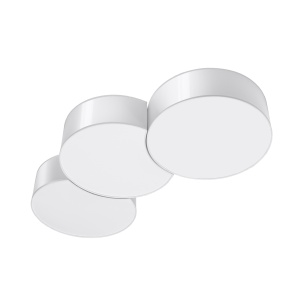 Plafoniera Circle 3A 6xE27 acril alb rotund - Img 1