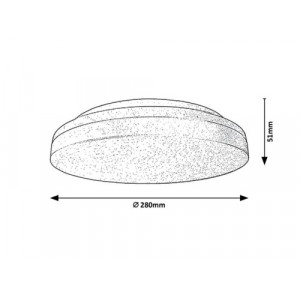 Plafoniera exterior Zenon LED 24W acril alb Rabalux