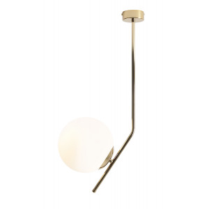 Plafoniera Gallia S 1xE27 metal/sticla auriu Aldex