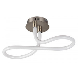 Plafoniera Irelia LED 23W metal/acril nichel/alb Rabalux