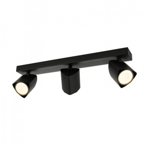 Plafoniera Merusa L 1xGU10 metal negru Italux