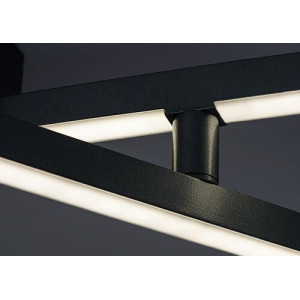 Plafoniera Negan LED 24W metal/acril argintiu/alb Rabalux