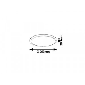 Plafoniera Pavel LED 18W acril alb Rabalux