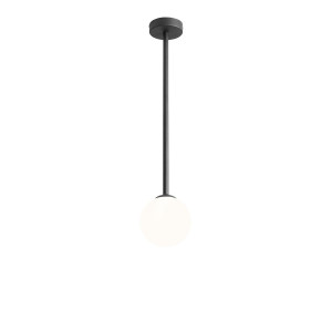 Plafoniera Pinne M 1xE14 metal/sticla negru Aldex