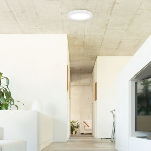 Plafoniera Sonnet LED 18W metal/lemn alb Rabalux