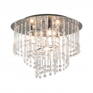 Plafoniera Terre 4xG9 metal/sticla/cristal crom Zuma Line