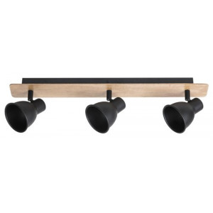 Spot bara Mac 3xGU10 metal fag/negru Rabalux