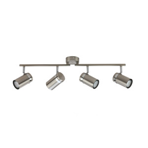 Spot bara Palmoni 4xGU10 metal nichel satinat/crom Italux