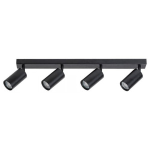 Spot bara Solo 4xGU10 metal/lemn negru Rabalux RBL2086