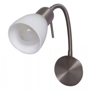 Spot bara Soma 1xE14 metal/sticla nichel/alb Rabalux RBL6300