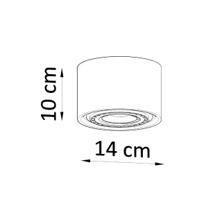 Spot Basic 1xGU10 lemn natural wood tubular - Img 4