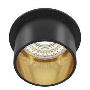 Spot incastrat Reif 1xGU10 metal negru/auriu Maytoni DL050-01GB