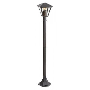 Stalp exterior Paravento 1xE27 metal/sticla negru Rabalux